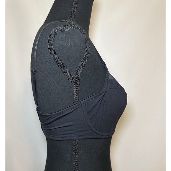 Bare Necessities Side Support Bra Black‎ Underwire Three Piece Cup 32DD NWT - Picture 4 of 8